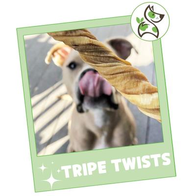 4 to 5-in Beef Tripe Twists Natural Dog Chew Treats, 20 count