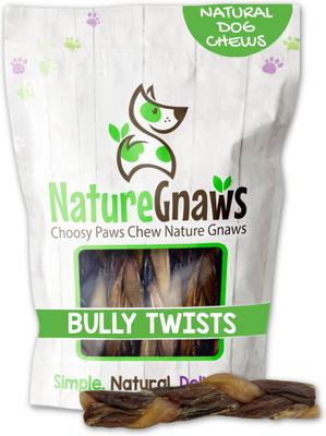 5 to 6-in Braided Bully Twists Natural Dog Chew Treats, 10 count
