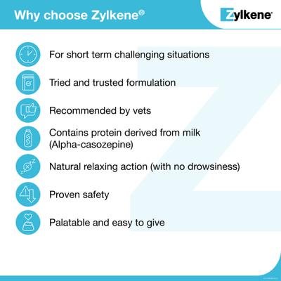 Zylkene 75-mg Capsules Calming Supplement for Small Dogs & Cats, 14 count