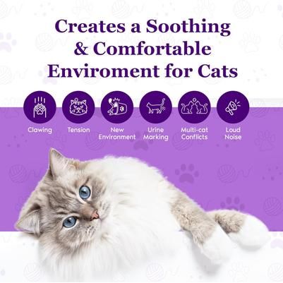 Difusor Purrfect Calm para gatos, 1 enchufe, 2 recambios