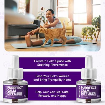 Purrfect Calm Diffuser for Cats, 1 Plugin, 2 refills
