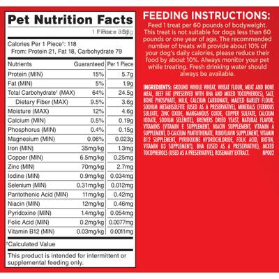 Original Large Biscuit Dog Treats, 4-lb box