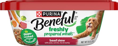 Freshly Prepared Meals Beef Stew with Peas, Carrots, Rice & Barley Wet Dog Food, 10-oz, case of 8