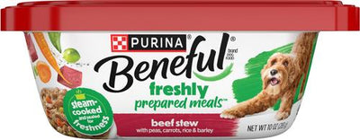 Freshly Prepared Meals Beef Stew with Peas, Carrots, Rice & Barley Wet Dog Food, 10-oz, case of 8