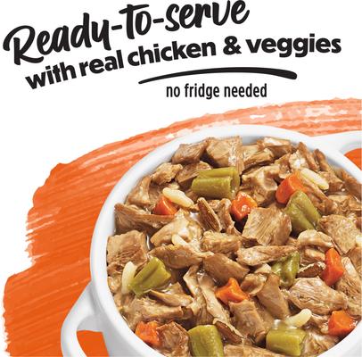 Freshly Prepared Meals Simmered Chicken Medley with Carrots, Green Beans & Wild Rice Wet Dog Food, 10-oz, case of 8