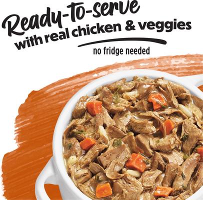 Freshly Prepared Meals Roasted Chicken Recipe with Brown Rice, Carrots & Spinach Wet Dog Food, 10-oz, case of 8