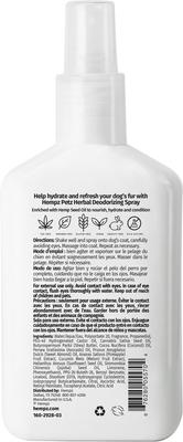Bundle: Hempz Petz Sweet Pineapple Honey Melon Deodorizing Cologne Dog Spray, 8.5-fl oz bottle + Deodorizing Shampoo, Sweet Pineapple Honey Melon Scent, 17-fl oz bottle