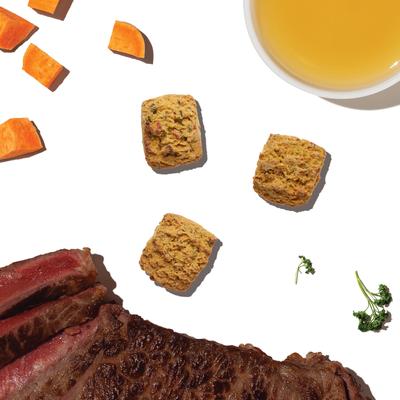 Bone Broth Bites Roasted with Beef Bone Broth, Sweet Potatoes, & Parsley Dog Treats, 8-oz bag