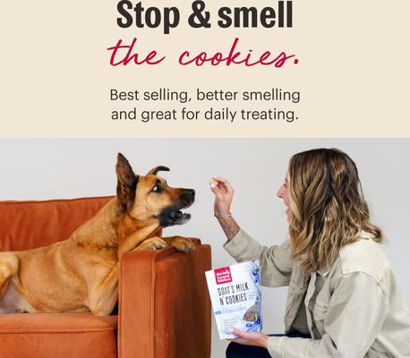 Goat's Milk N' Cookies Slow-Baked with Pumpkin Dog Treats, 8-oz bag