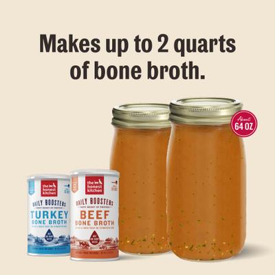 Daily Boosters Beef Bone Broth with Turmeric for Dogs, 3.6-oz jar