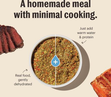 Wholemade Whole Grain, Veggie & Fruit Base Mix Dehydrated Dog Food, 7-lb box