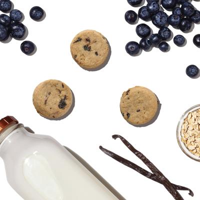 Goat's Milk N' Cookies Slow Baked with Blueberries & Vanilla Dog Treats, 8-oz bag