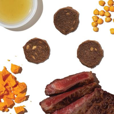 Chips de hígado de res y queso cheddar para perros, bolsa de 113 g