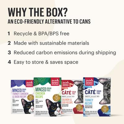 Cate Chicken, Beef & Salmon Variety Pack Grain-Free Pate Wet Cat Food, 2.8-oz box, case of 8