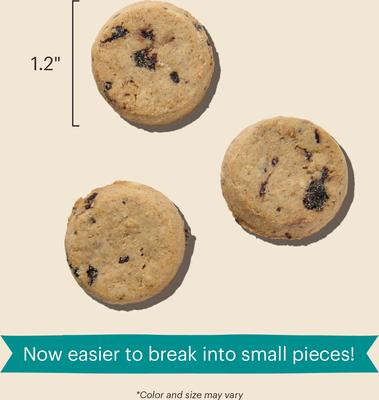 Goat's Milk N' Cookies Slow Baked with Blueberries & Vanilla Dog Treats, 8-oz bag