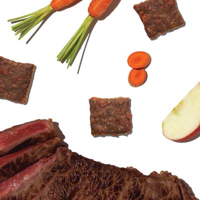 Jerky Harvest Mini Bars Beef Recipe with Carrots & Apples Dog Treats, 4-oz bag