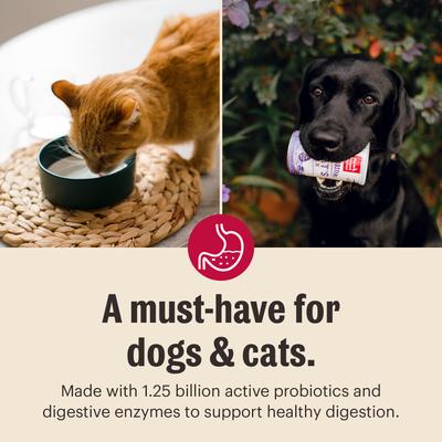 Instant Goat's Milk Daily Boosters, grado Humano con Probióticos para Perros y Gatos. 147 gr.