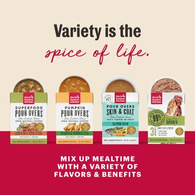 Bone Broth POUR OVERS Beef Stew Wet Dog Food Topper, 5.5-oz, case of 12