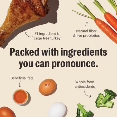 Grain-Free Turkey Whole Food Clusters Dry Dog Food, 5-lb bag