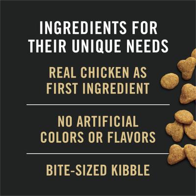 Adult 7 Plus Indoor Chicken & Rice Formula High Protein Dry Cat Food, 7-lb bag