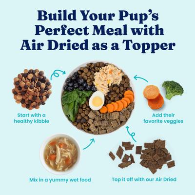 Complete & Balanced Chicken Recipe Air Dried Dog Food Topper, 2-lb pouch