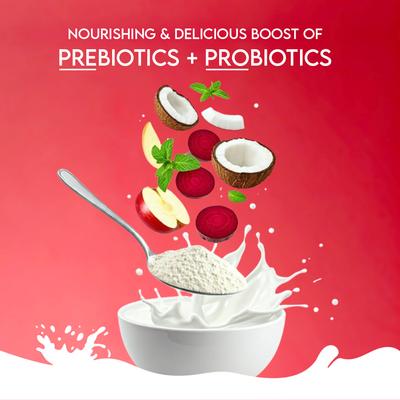 Leche de camello en polvo Nature's Sip con manzana, coco, remolacha y menta, complemento para alimento para perros sin cereales y premio líquido, frasco de 147 g