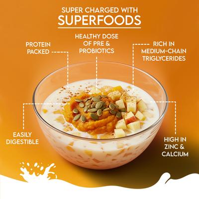 Nature Sip Goat Milk Powder with Pumpkin, Apple & Cinnamon Grain-Free Dog Food Topper & Liquid Treat, 4.23-oz jar