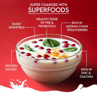 Nature's Sip Goat's Milk with Pomegranate & Cranberry Powder Immune Supplement for Dogs, 10-oz jar