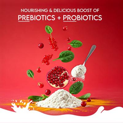 Leche de cabra en polvo Nature Sip con granada, arándano, espinaca y cúrcuma, complemento para alimento para perros sin cereales y premio líquido, frasco de 113 g