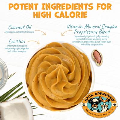 High Calorie Peanut Butter Supplement for Dogs, 8.46-oz
