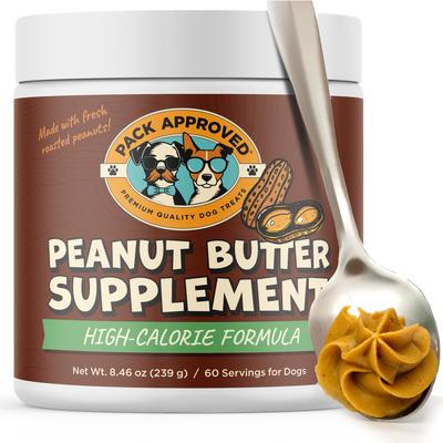 High Calorie Peanut Butter Supplement for Dogs, 8.46-oz