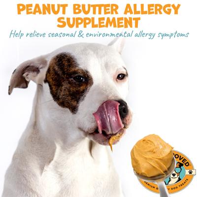 Peanut Butter Allergy Supplement with Colostrum for Dogs, 8.46-oz