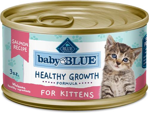 Baby Blue Healthy Growth Formula Grain-Free High Protein Chicken Recipe Kitten Wet Food, 3-oz cans, case of 24