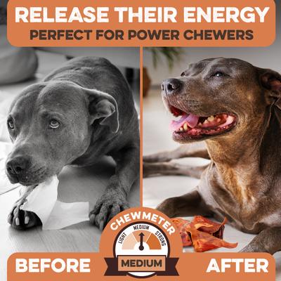 Thick Cut Whole Pig Ear Natural Dog Chew Treats, 15 count