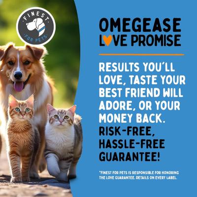 Omegease Omega-Rich Fish Oil Dog & Cat Supplement, 32-fl oz bottle