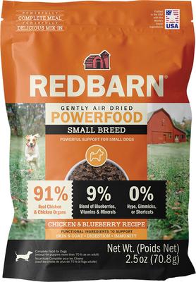 Powerfood Small Breed Recipe Chicken & Blueberry Grain-Free Air Dried Dog Food, 2.5-oz bag