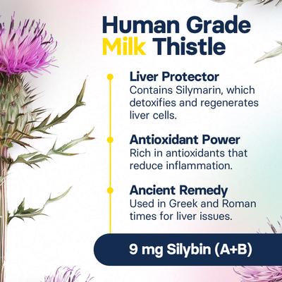 S-Adenosylmethionine & Silybin Tablet Liver Health Supplement for Small Dogs, 30 count