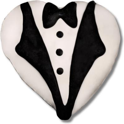 Galletas crujientes surtidas de mantequilla de cacahuete y miel para perros Wedding Bow Vows, 18 unidades