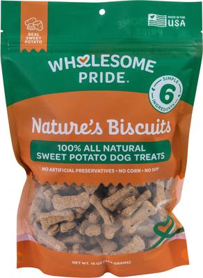 Nature's Biscuits Sweet Potato Mini Dog Crunchy Treats, 16-oz bag