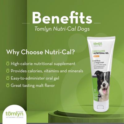 Nutri-Cal Malt Flavored Gel High Calorie Supplement for Dogs, 4.25-oz tube