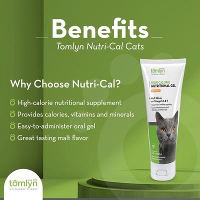 Nutri-Cal Gel High Calorie Supplement for Cats, 4.25-oz tube