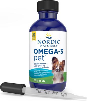 Omega-3 Pet Liquid Supplement for Cats & Small Dogs, 2-fl oz bottle