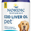 Pet Cod Liver Oil Liquid Skin & Coat Supplement for Medium & Large Dogs, 8-fl oz