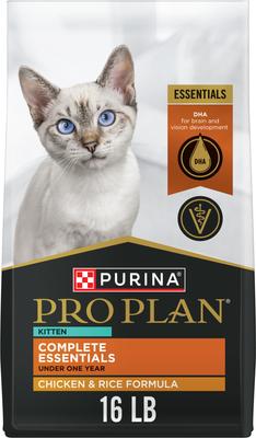 Complete Essentials Chicken & Rice Formula Kitten Dry Cat Food, 16-lb bag