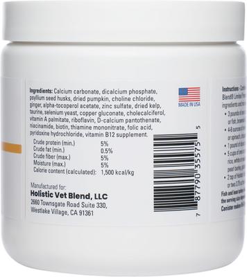 Canine Limited Premix Powder Nutritional Supplement for Dogs, 8.47-oz jar