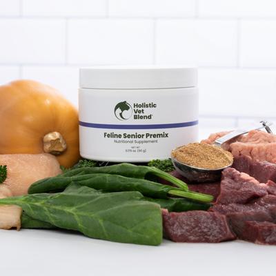 Feline Senior Premix Powder Nutritional Supplement for Senior Cats, 3.175-oz jar