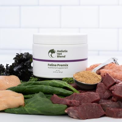 Feline Premix Powder Nutritional Supplement for Cats, 3.175-oz jar