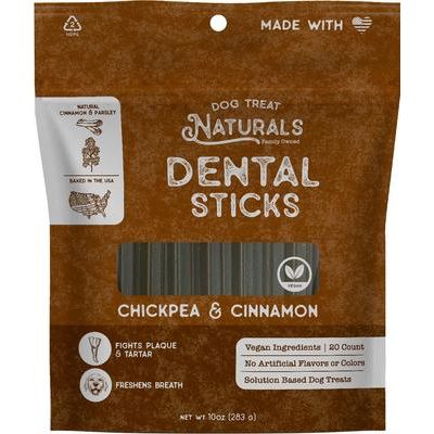 Palitos dentales de garbanzos y menta para perros, 20 unidades