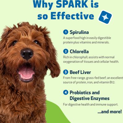 SPARK Bacon Flavored Powder Multivitamin for Dogs, 3.53-oz pouch