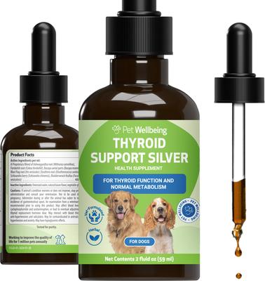 Thyroid Support SILVER Bacon Flavored Liquid Supplement for Dogs, 2-oz bottle